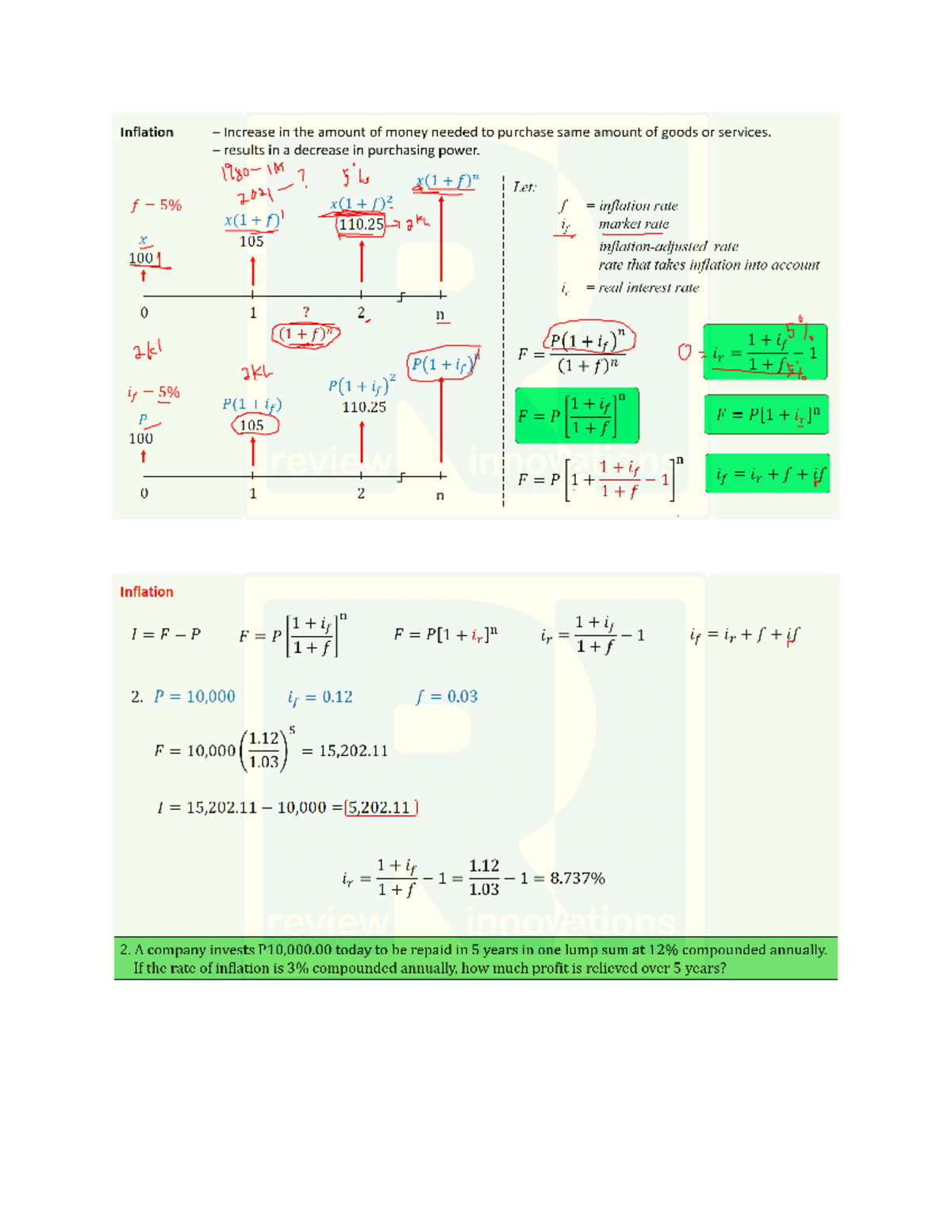 Econ 2 GE Lecture - Problems with Solution Notes for Engineering ...