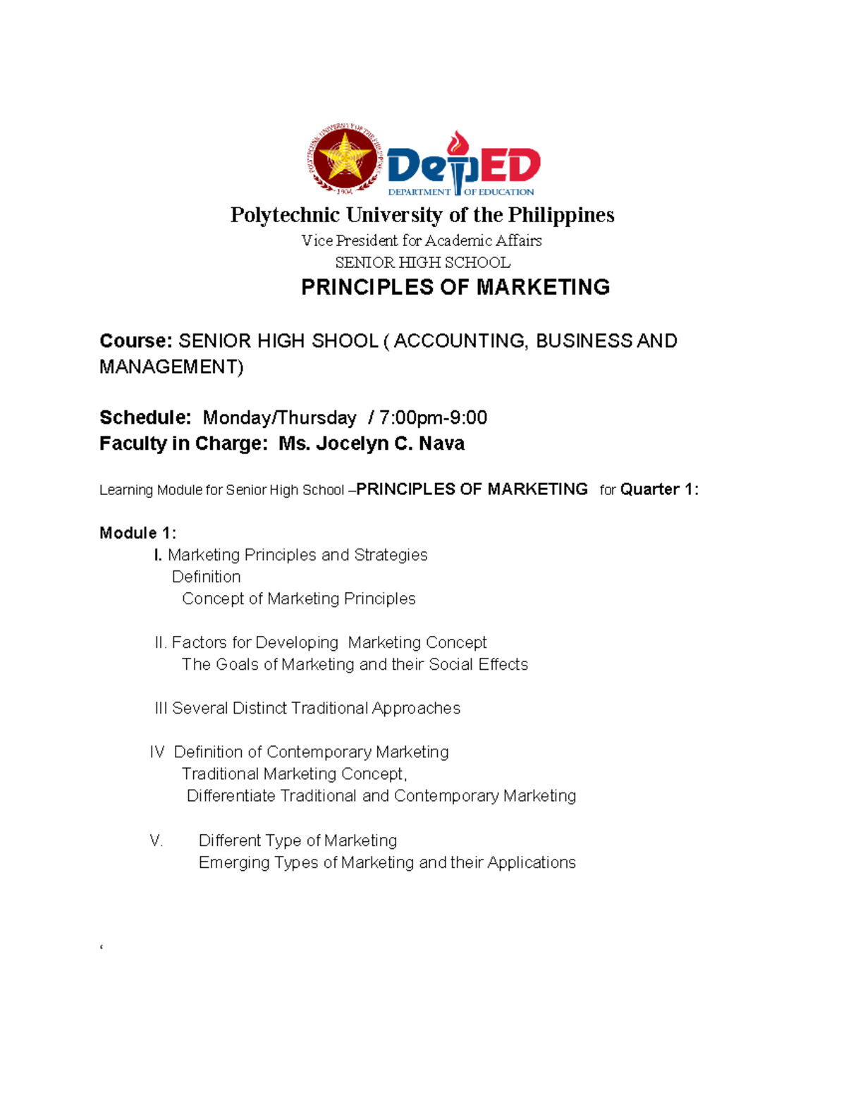 Group 2 Marketing Maestros - Polytechnic University of the Philippines ...