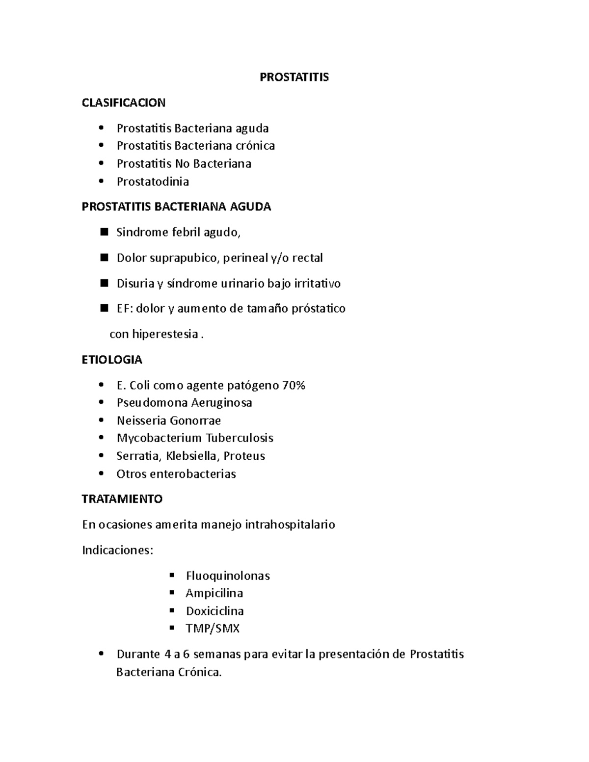 ETS y prostatitis ETS y prostatitis