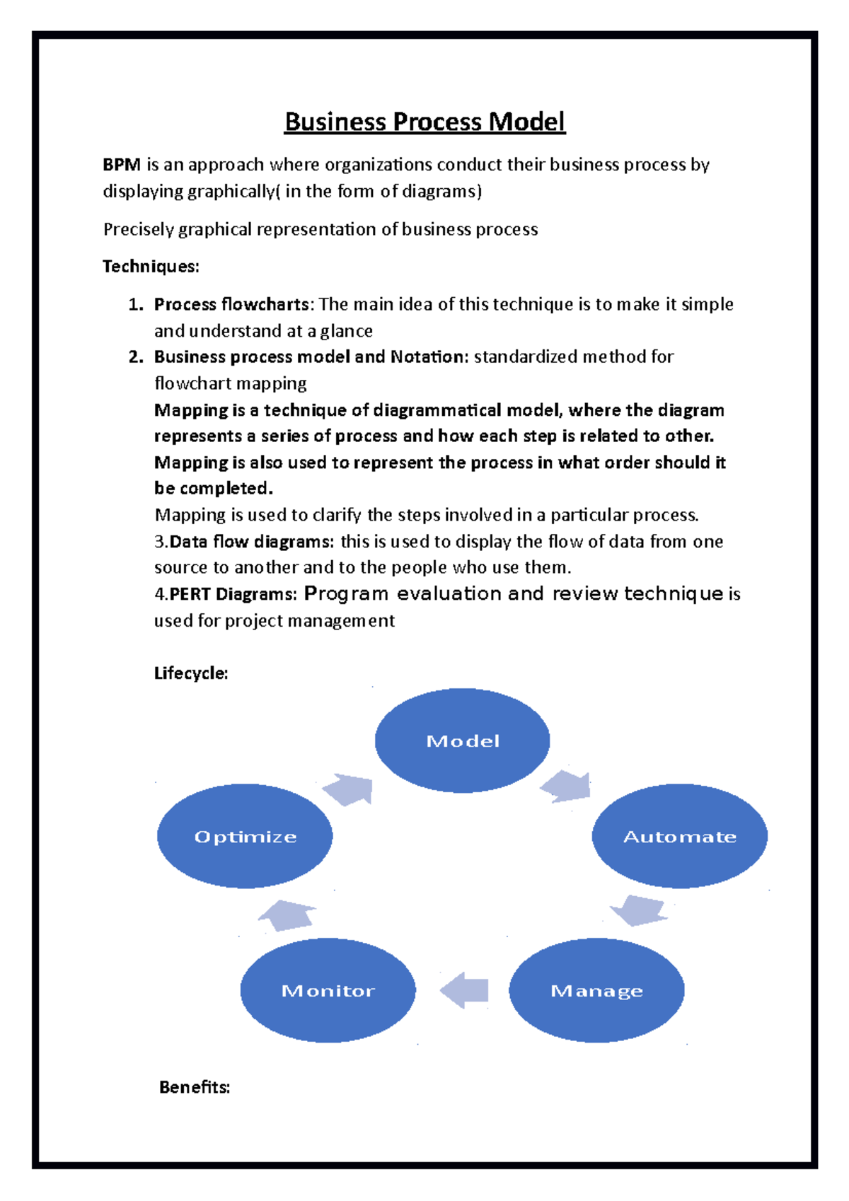 Business Process Model - Mapping is also used to represent the process ...
