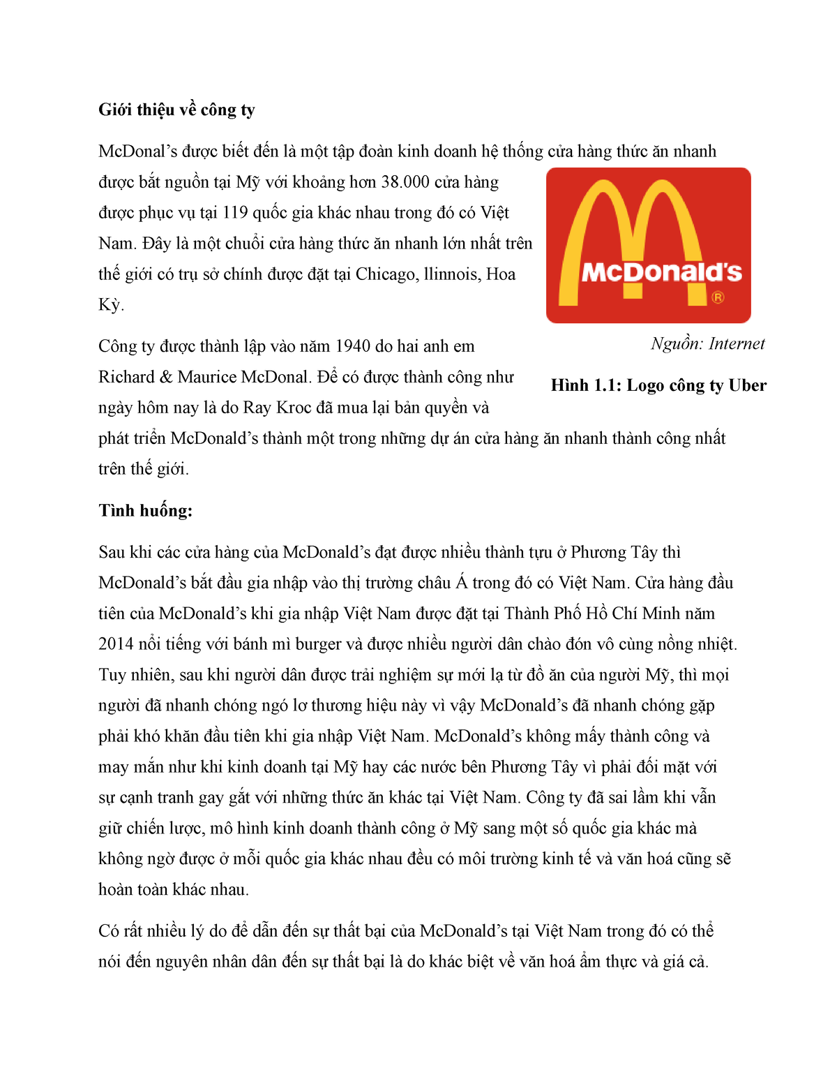 Mô Hình Kinh Doanh C A McDonalds  PDF