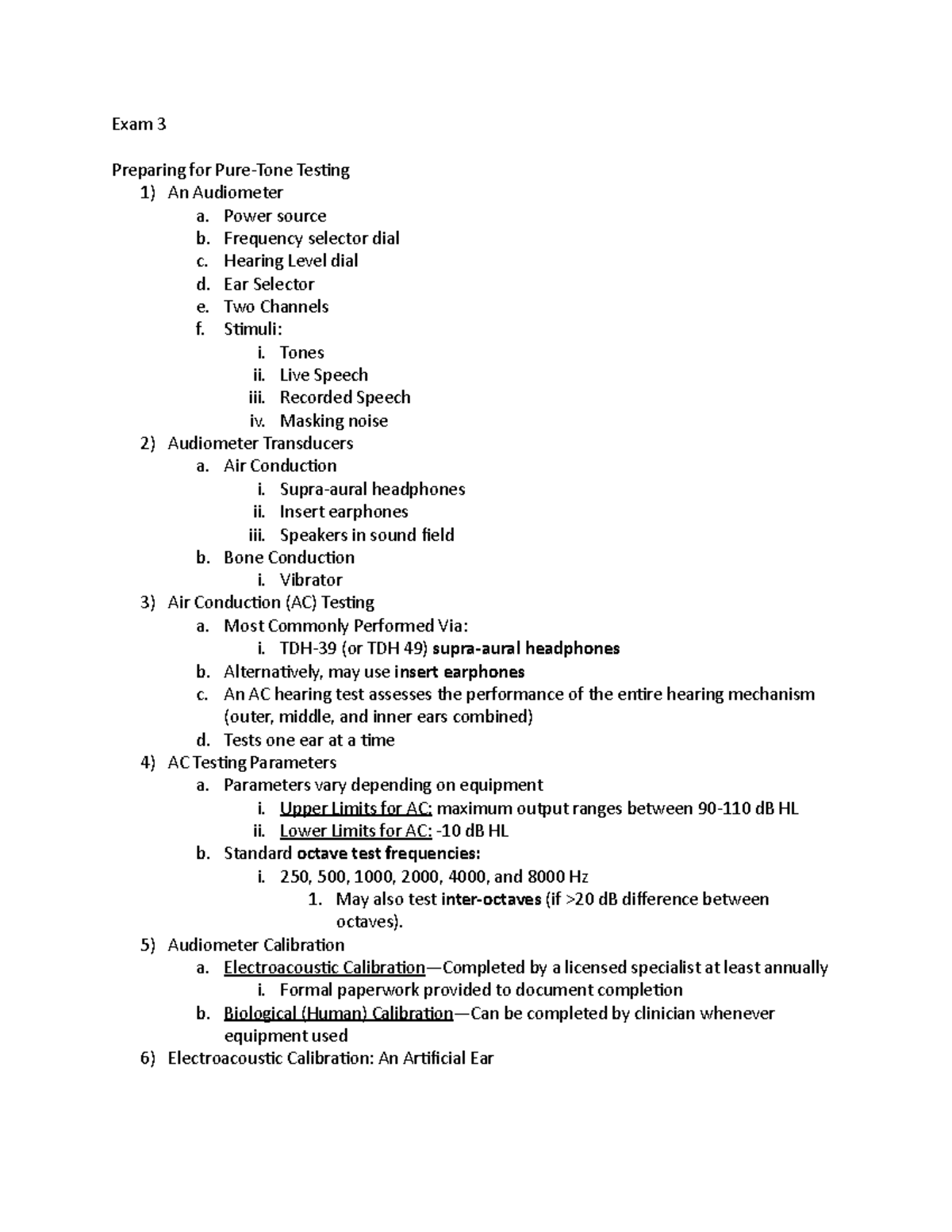 Exam 3 - Notes for Exam 3 for this course - Exam 3 Preparing for Pure ...