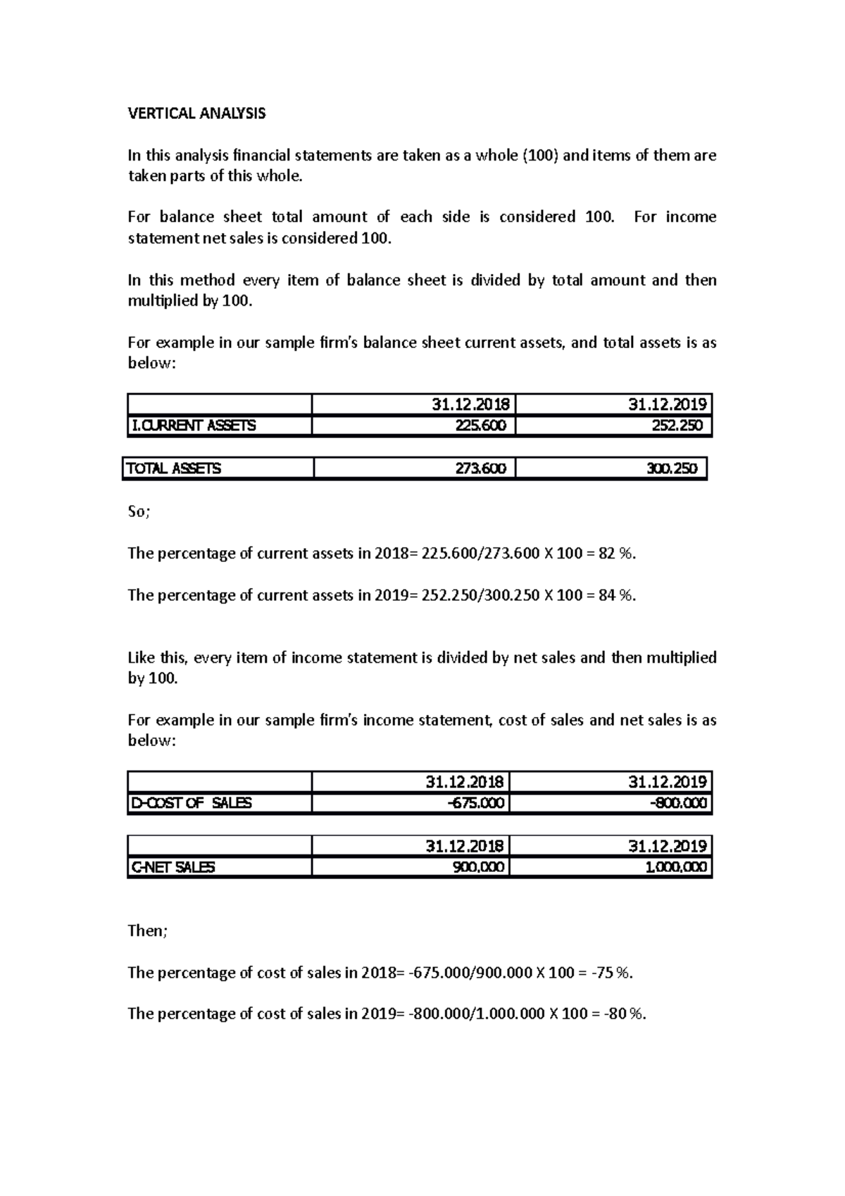 Image 10 for Vertical Analysis Balance Sheet Template