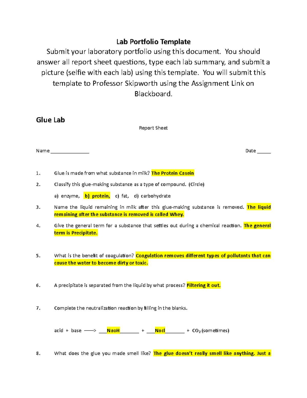 Lab Report – Writing For Engineering Portfolio