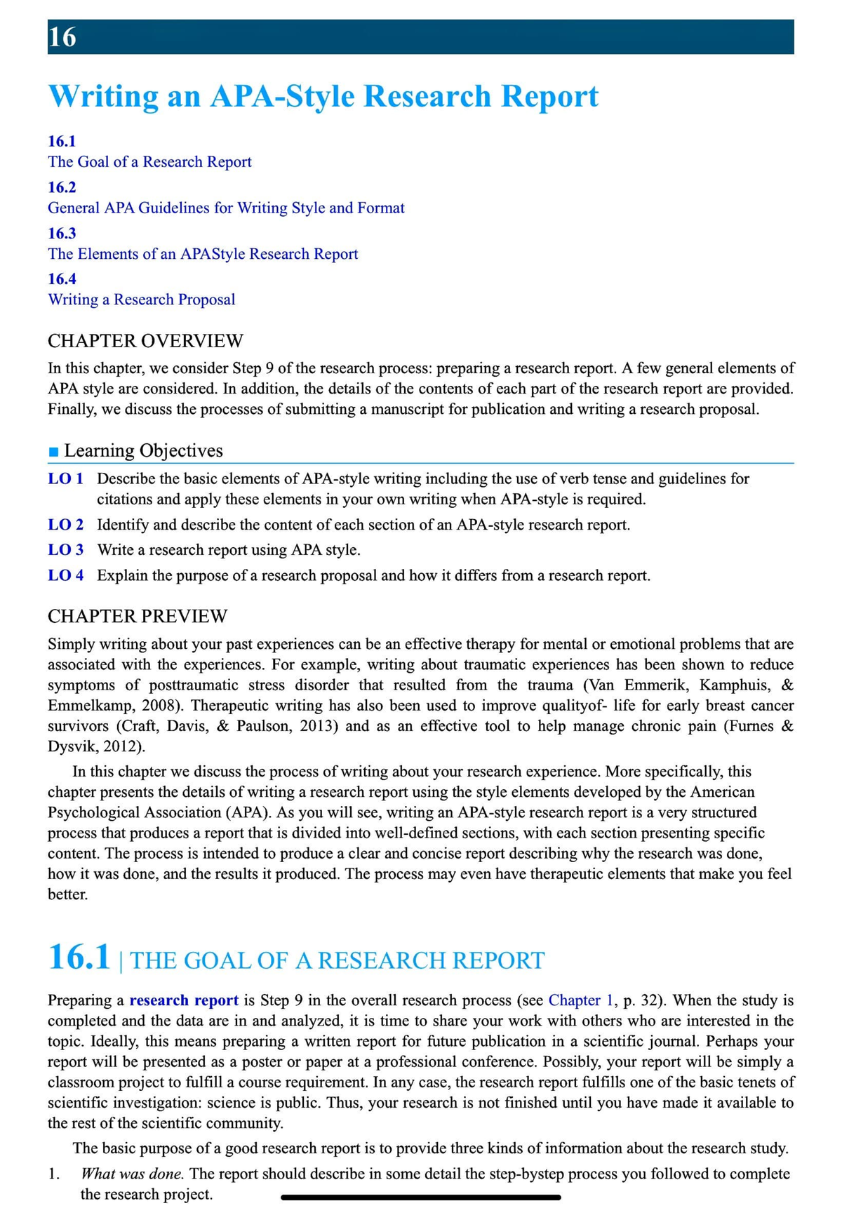 apa style empirical research report