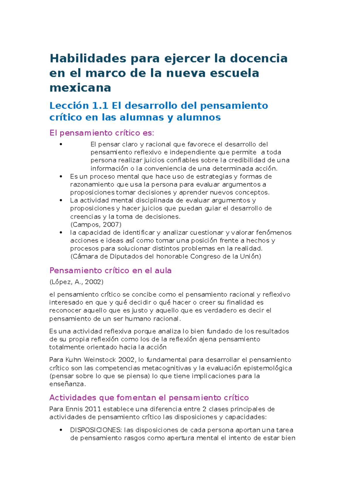 Habilidades para ejercer la docencia en el marco de la nueva escuela ...