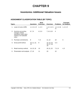 Ch07 Kieso IFRS4 SM - Exercise Solution - CHAPTER 7 Cash And ...