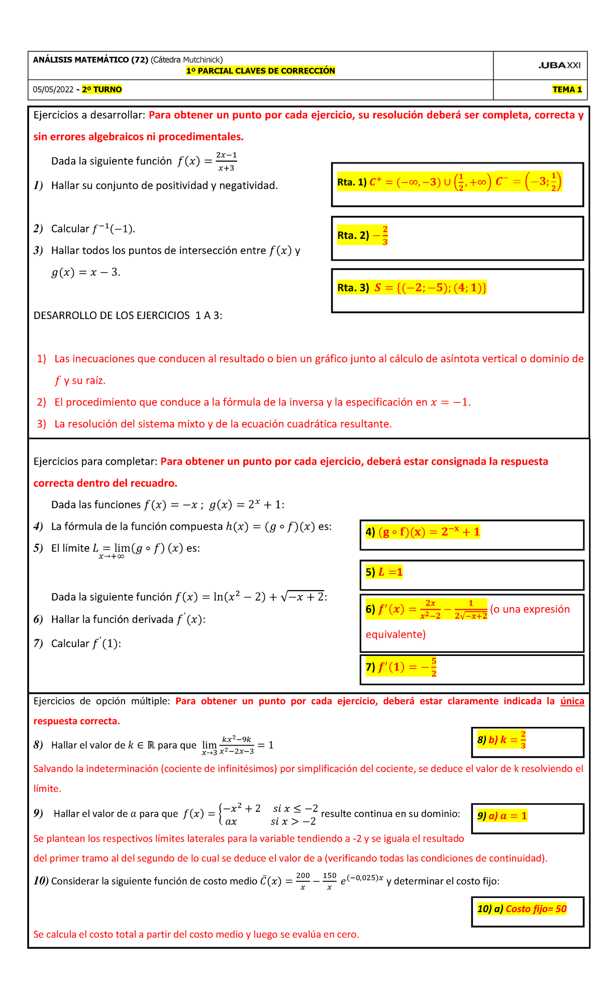 05 2022 Claves 1P Analisis Matemático (72) 2doturno Tema1 - AN¡LISIS ...