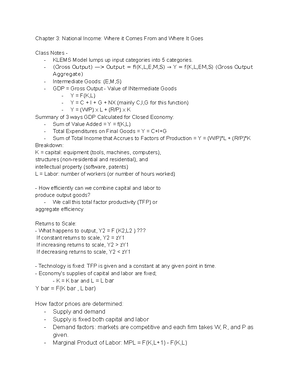 ECO CH 5 Notes - Chapter 5: Inflation: Its Causes, Effects, and Social ...