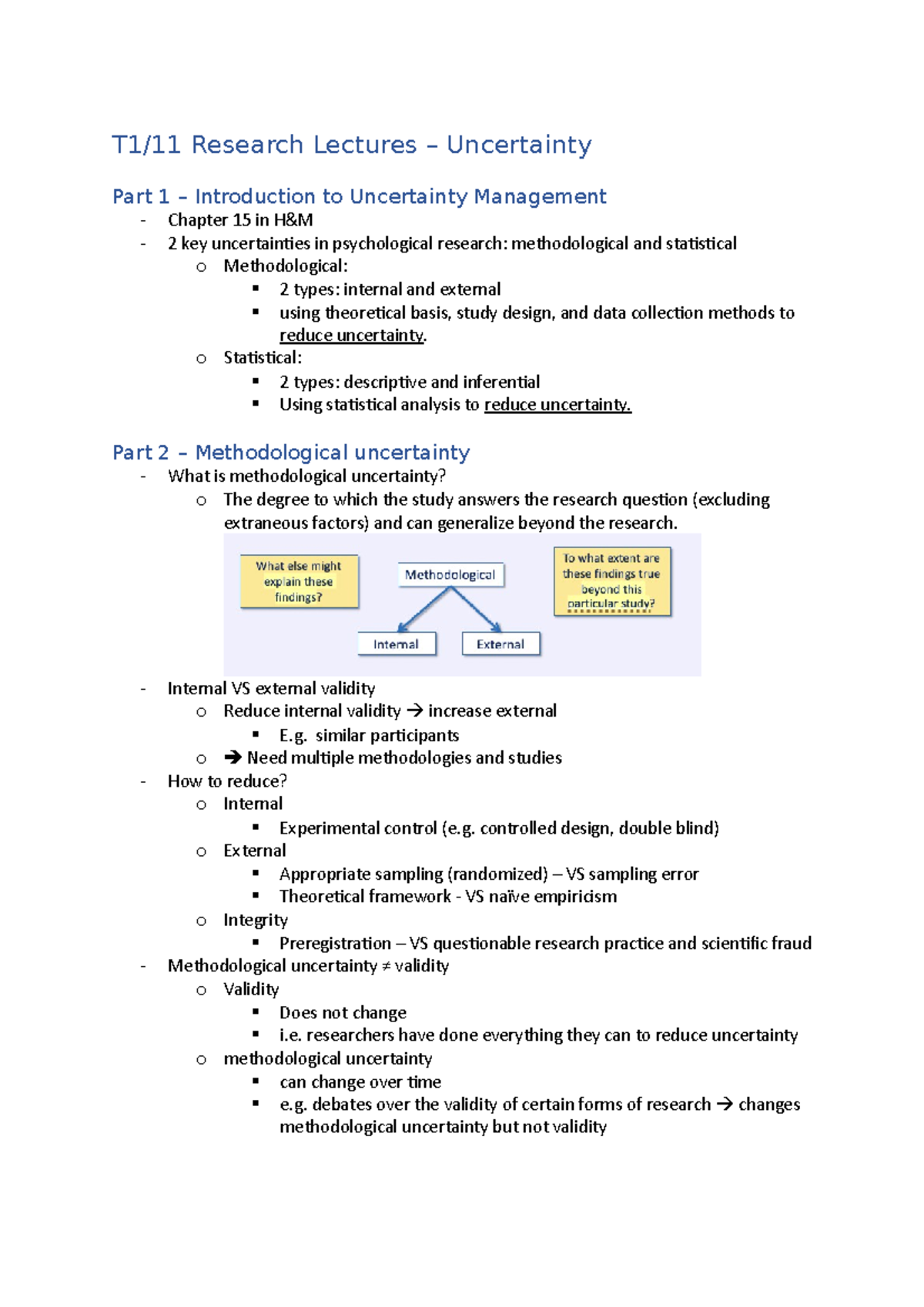 Week 11 Lecture Notes – Uncertainty - T1/11 Research Lectures ...