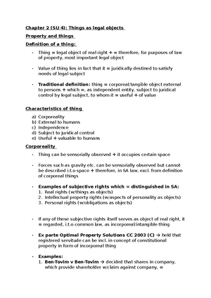 IURI 271 SU 1 - Summary Criminal Procedure - IURI 271: SU 1 SU 1 ...