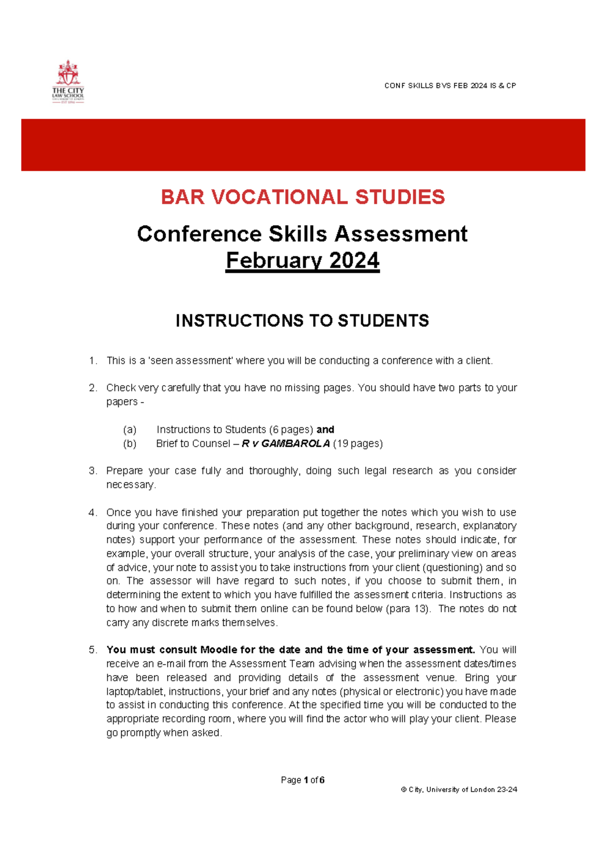 Conference papers final - Page 1 of 6 BAR VOCATIONAL STUDIES Conference ...