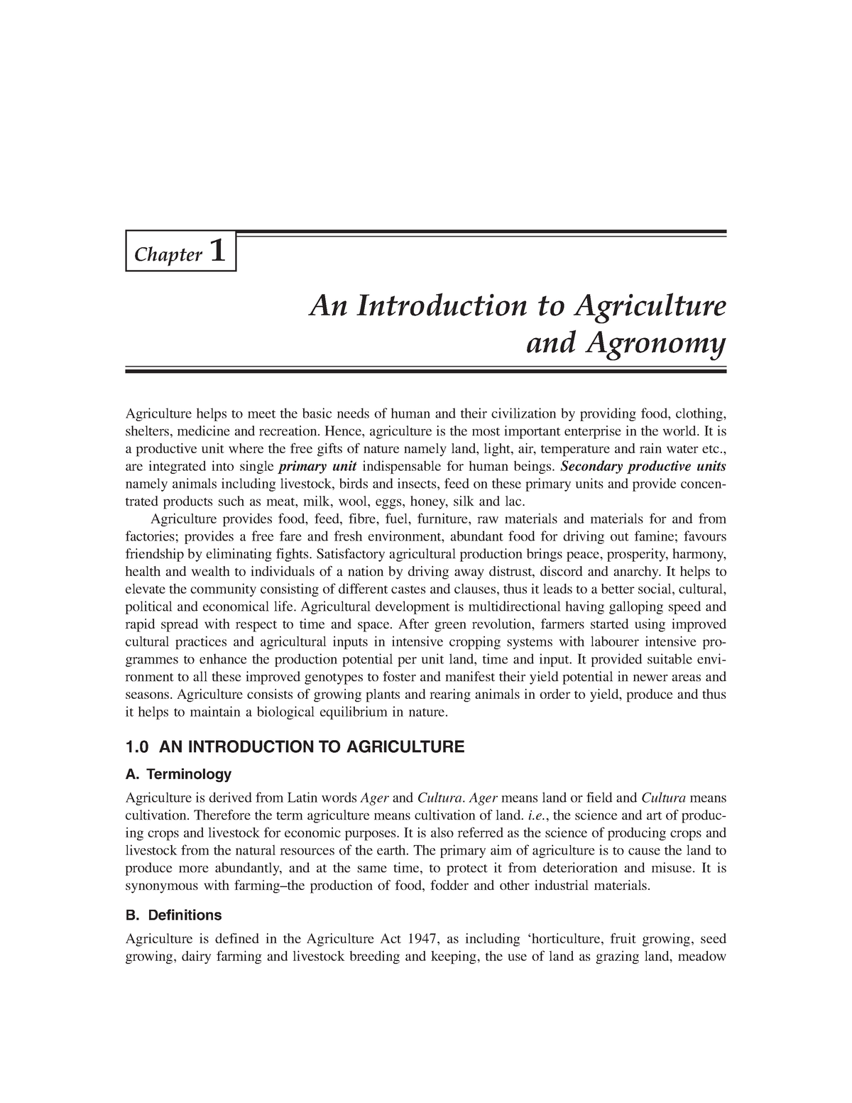 7. An Introduction To Agriculture And Agronomy Author Books Library ...