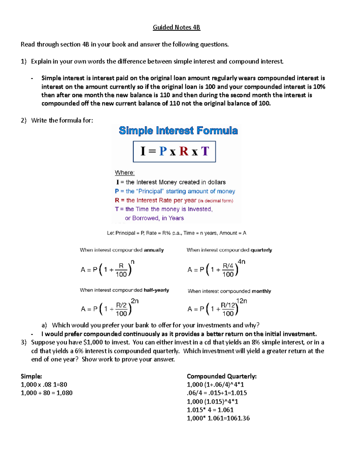 Guided Notes (4B) - Guided Notes 4B Read Through Section 4B In Your ...