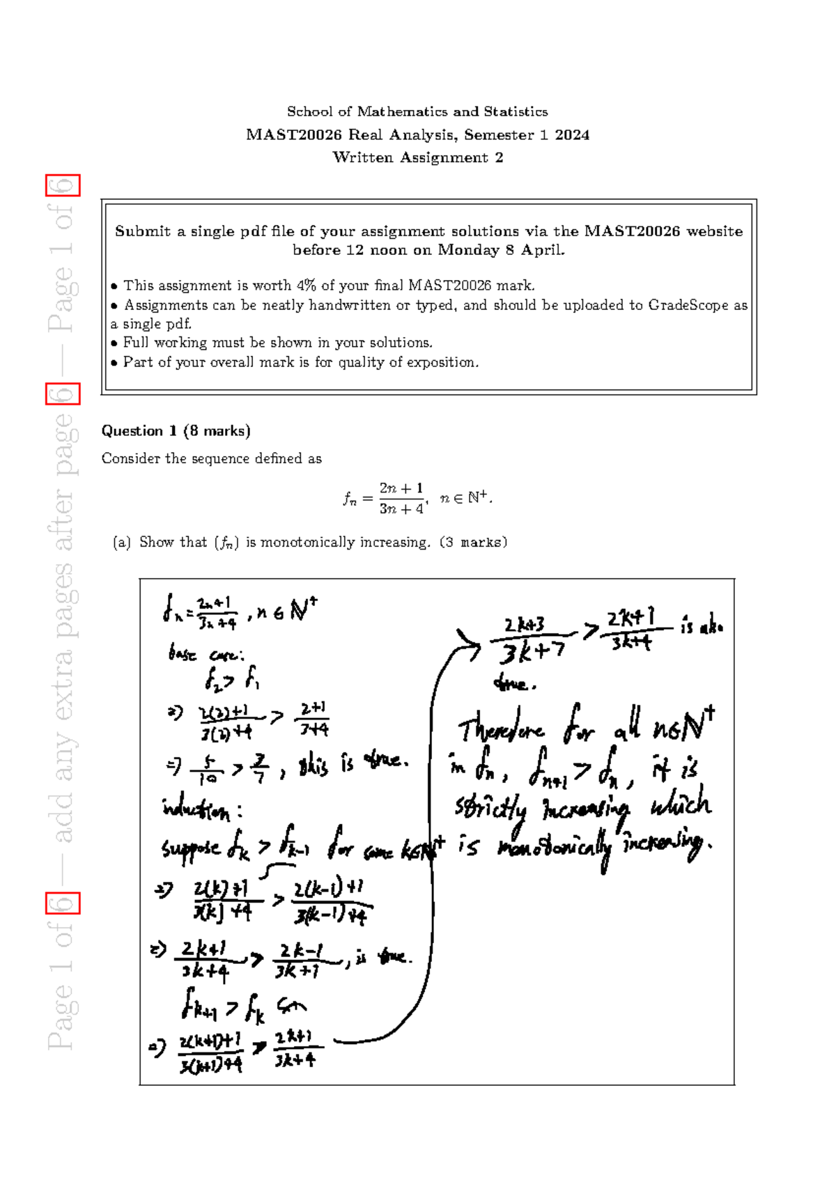 Assign 2 real analysis - Page 1 of 6 — add any extra pages after page 6 ...