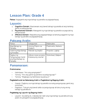 DLL English-4 Q3 W2- Matatag - GRADES 1 To 12 DAILY LESSON LOG School ...