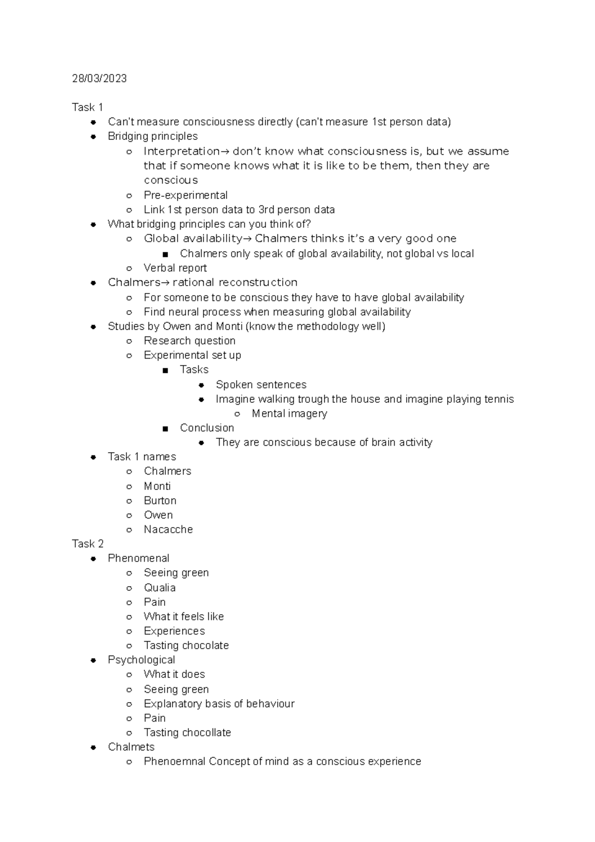 Bridging principles Qand A Lecture - 28/03/ Task 1 Can’t measure ...