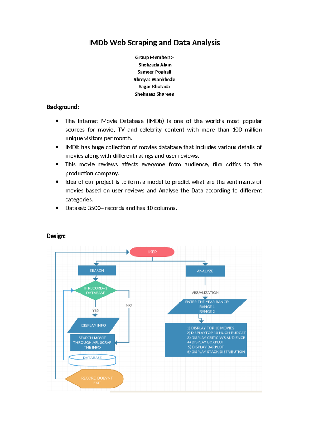 Python Project Report - IMDb Web Scraping and Data Analysis Group ...