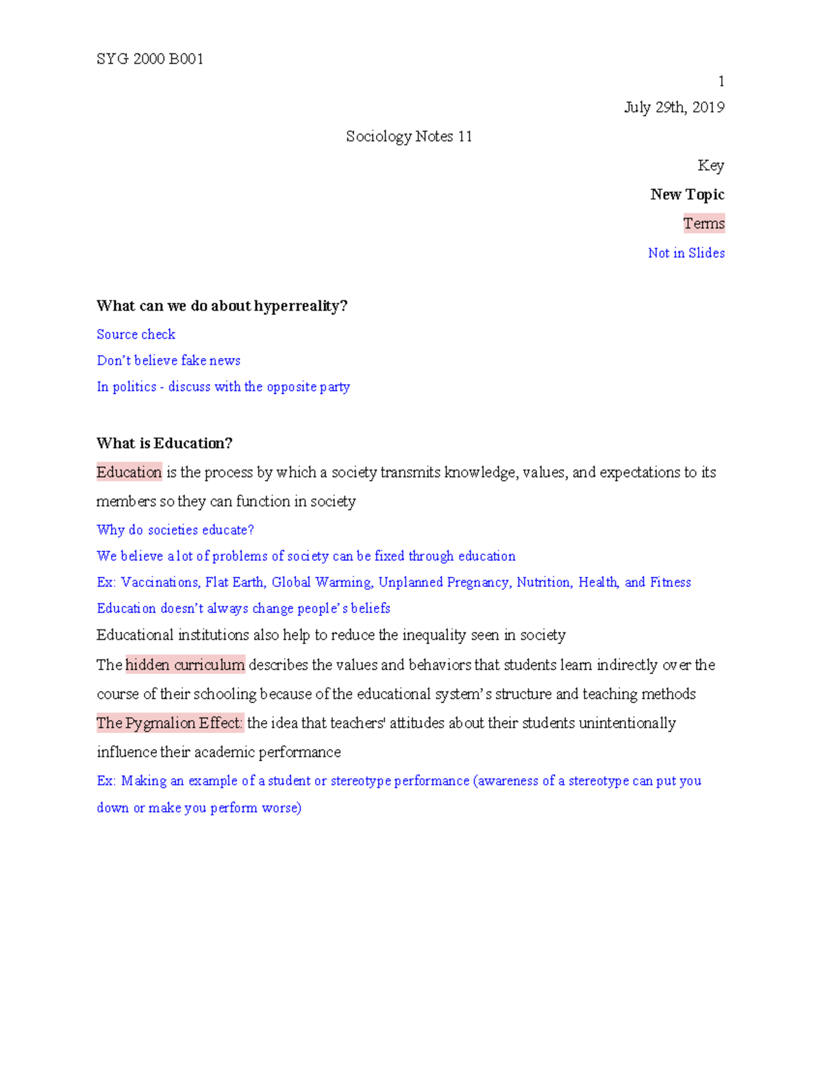 Sociology Notes 11 - Class 11 - 1 July 29th, 2019 Sociology Notes 11 ...