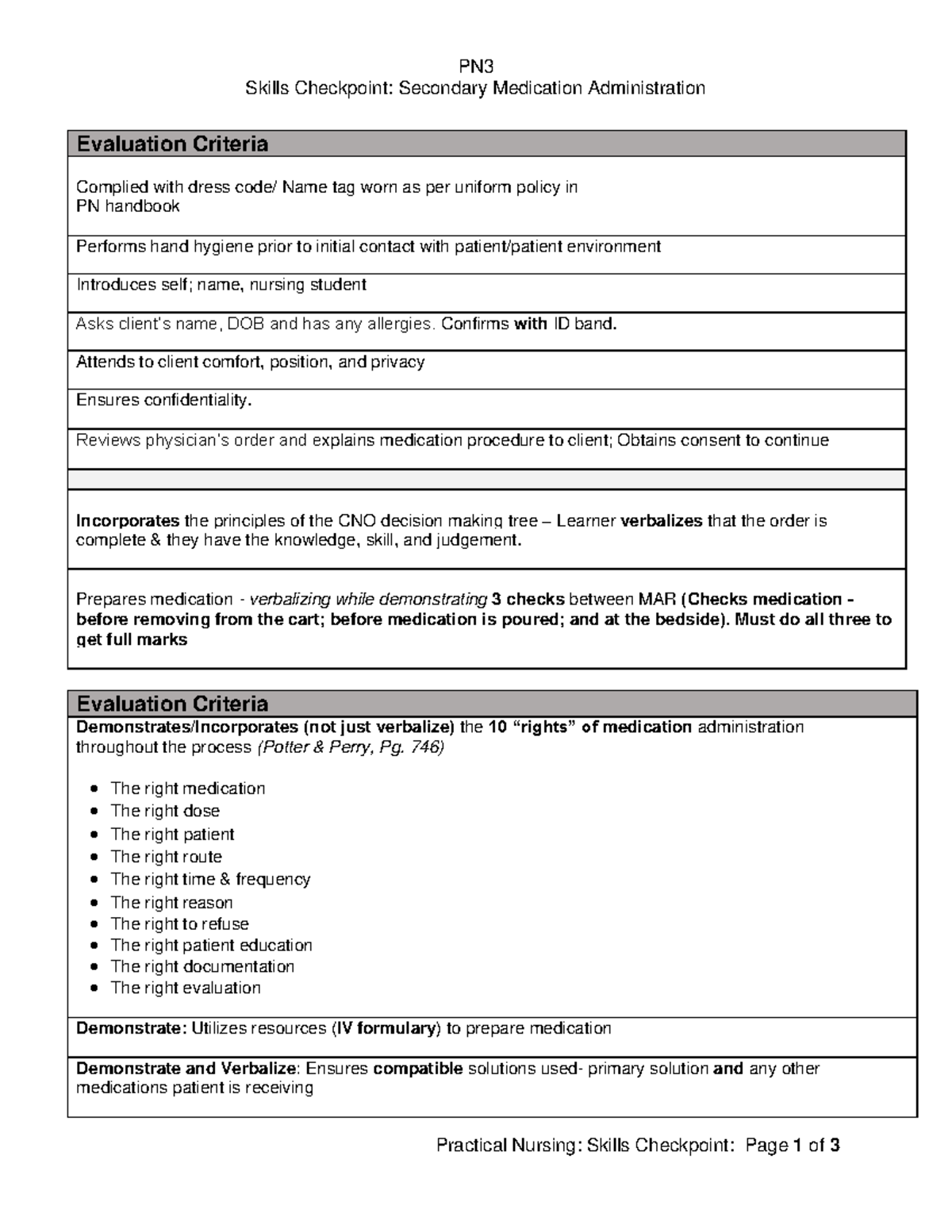 PN Lab 3 Skills Checkpoint Secondary - PN Skills Checkpoint: Secondary ...