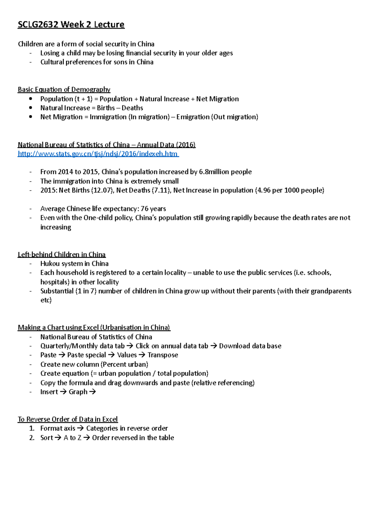 SCLG2632 Week 2 Lecture Notes - SCLG2632 Week 2 Lecture Children are a ...