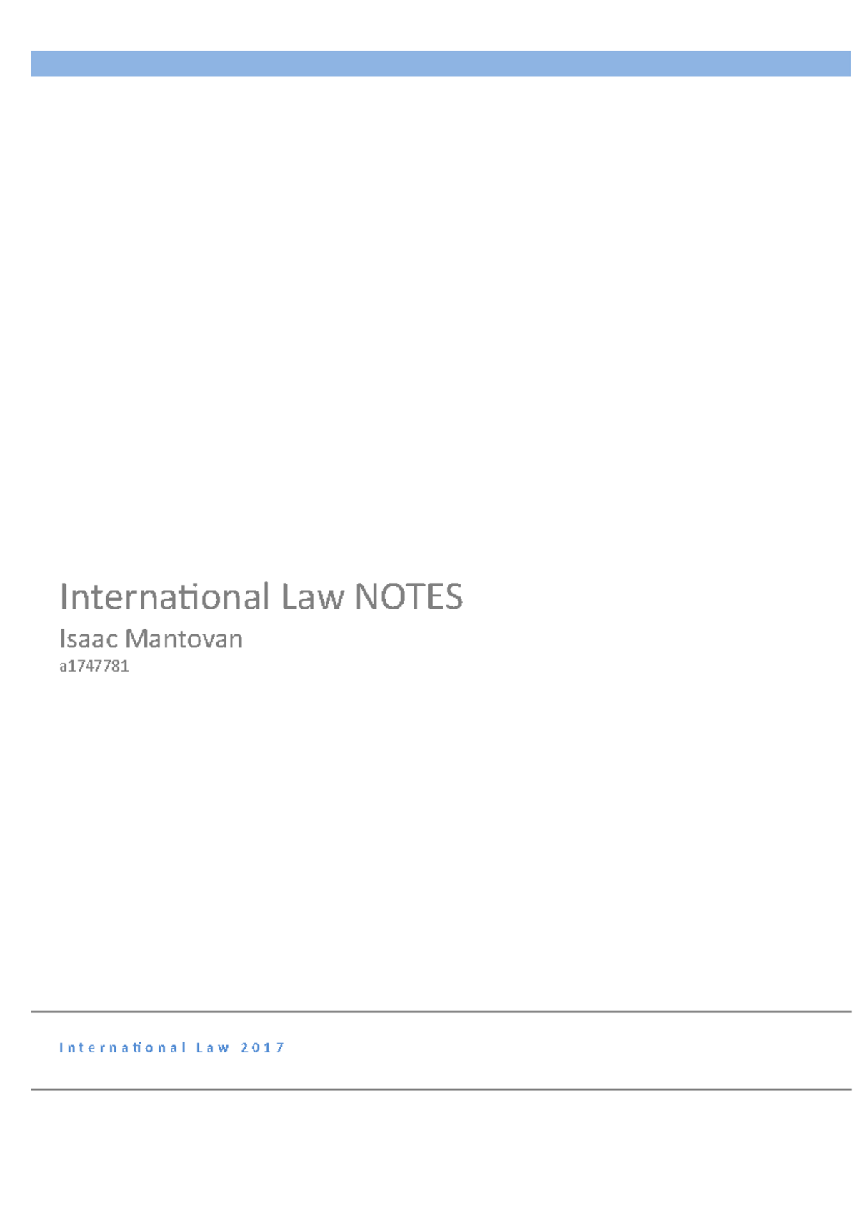 international-law-notes-i-n-t-e-r-n-a-ti-o-n-a-l-l-a-w-2-0-1-7