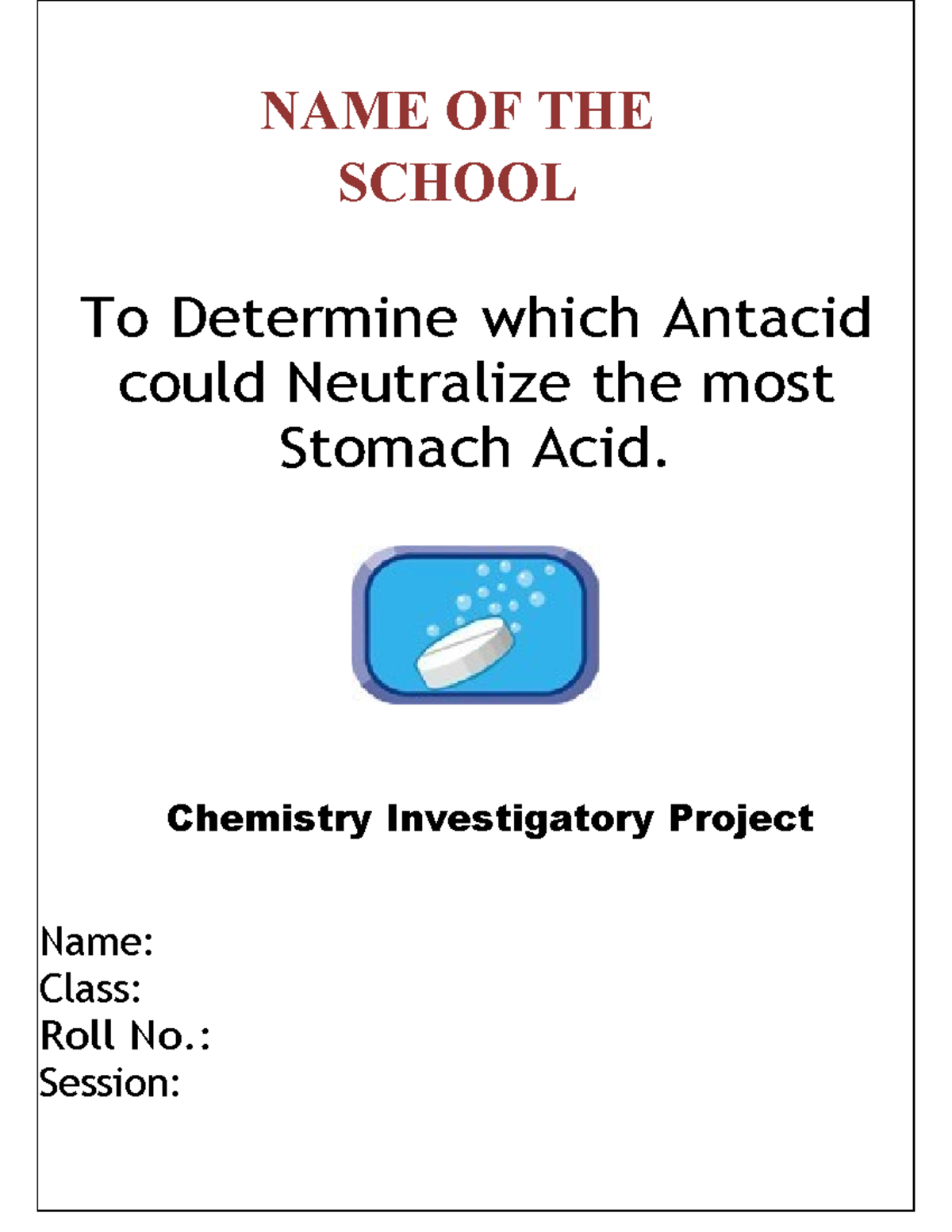Antacid could Neutralize the most Stomach Acid - Chemistry ...