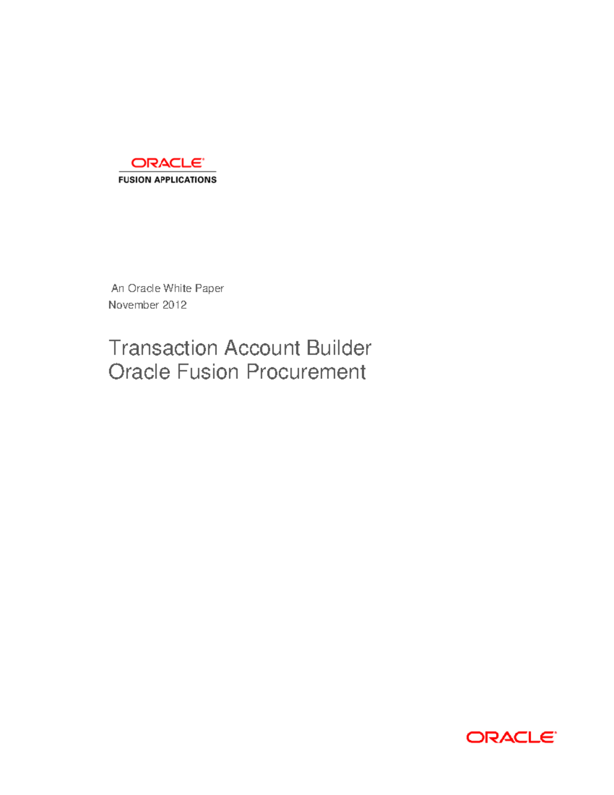 TAB Whitepaper R9 - Oracle ERP - An Oracle White Paper November 2012 ...