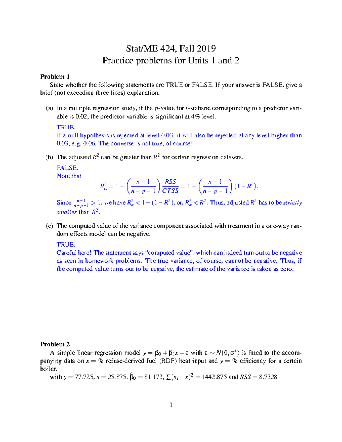 Prac Prob Units 1 2 Sol S21 V1 Studocu