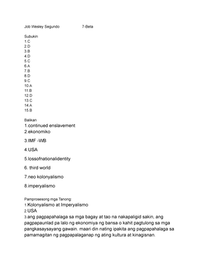 AP-8-Q1-Modyul-1 - MILKERSS - Araling Panlipunan Unang Markahan Modyul ...