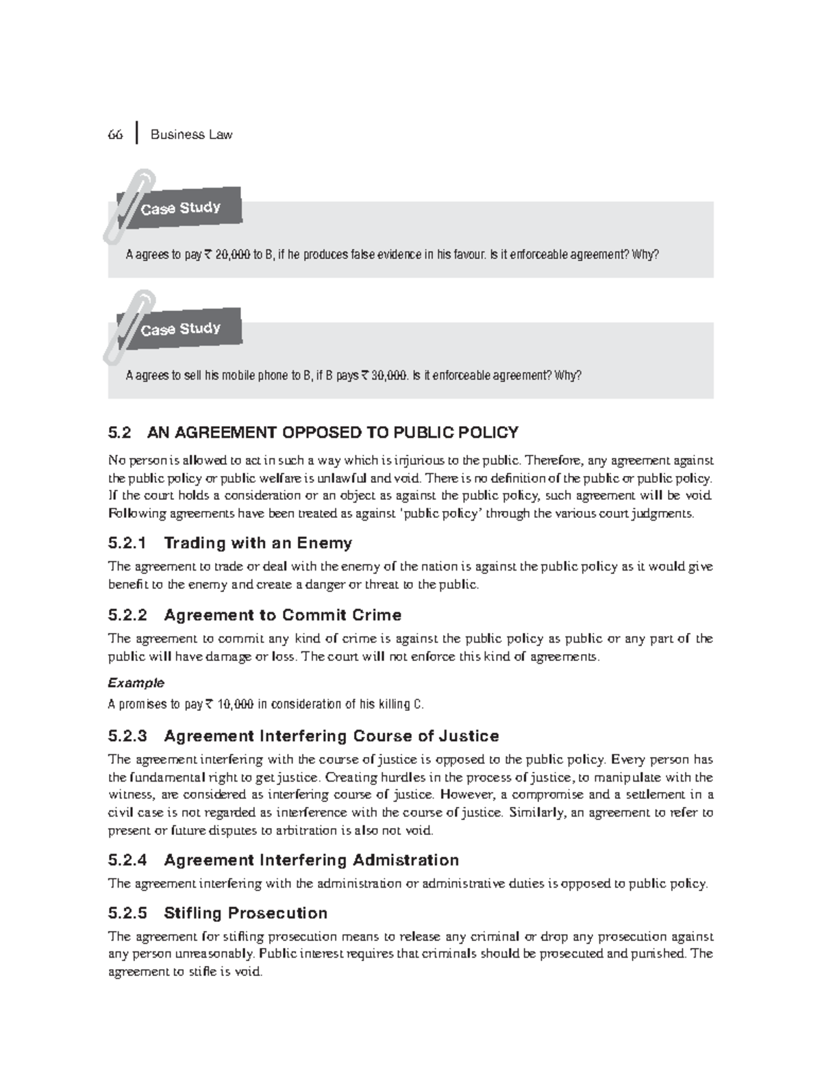 Zlib - n/a - 66 Business Law 5 AN AGREEMENT OPPOSED TO PUBLIC POLICY No ...