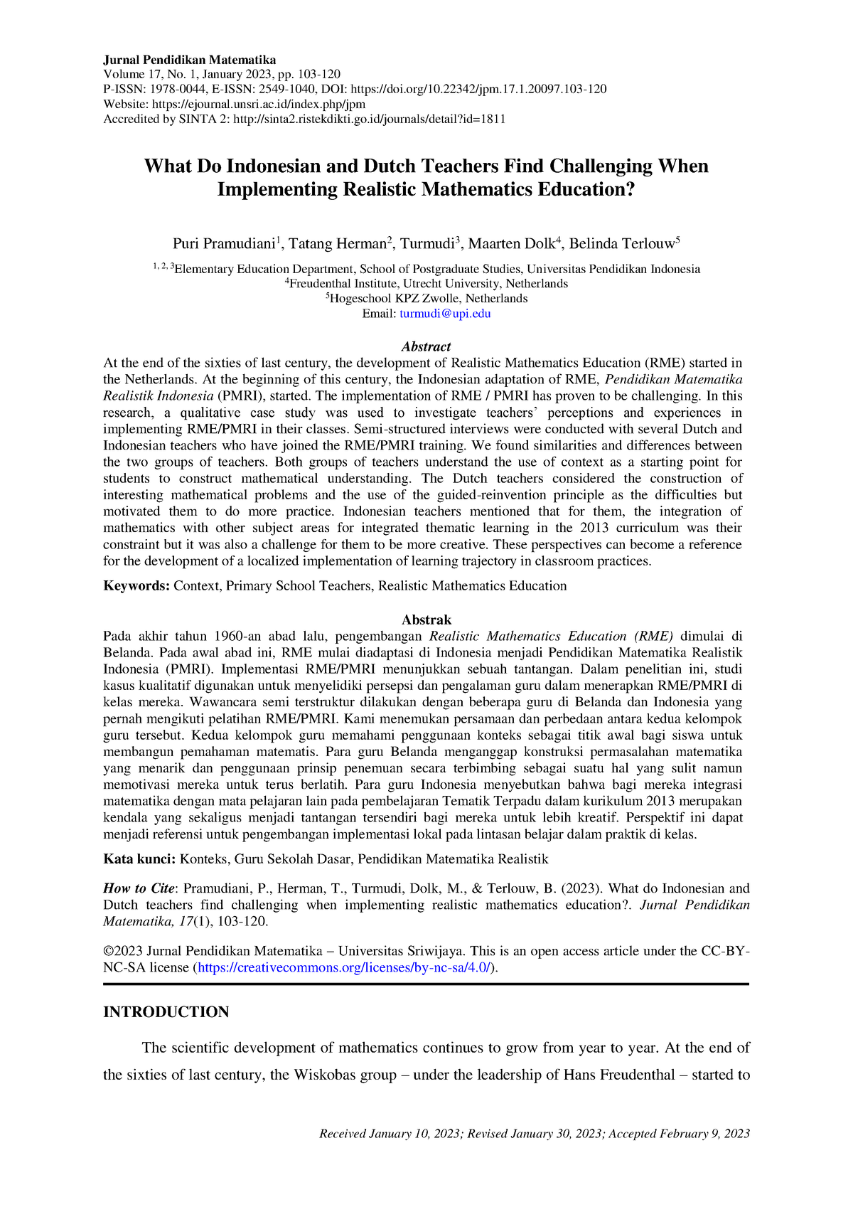 2009 7 55728 1 PB - Hanya Sekedar Contoh - Jurnal Pendidikan Matematika ...