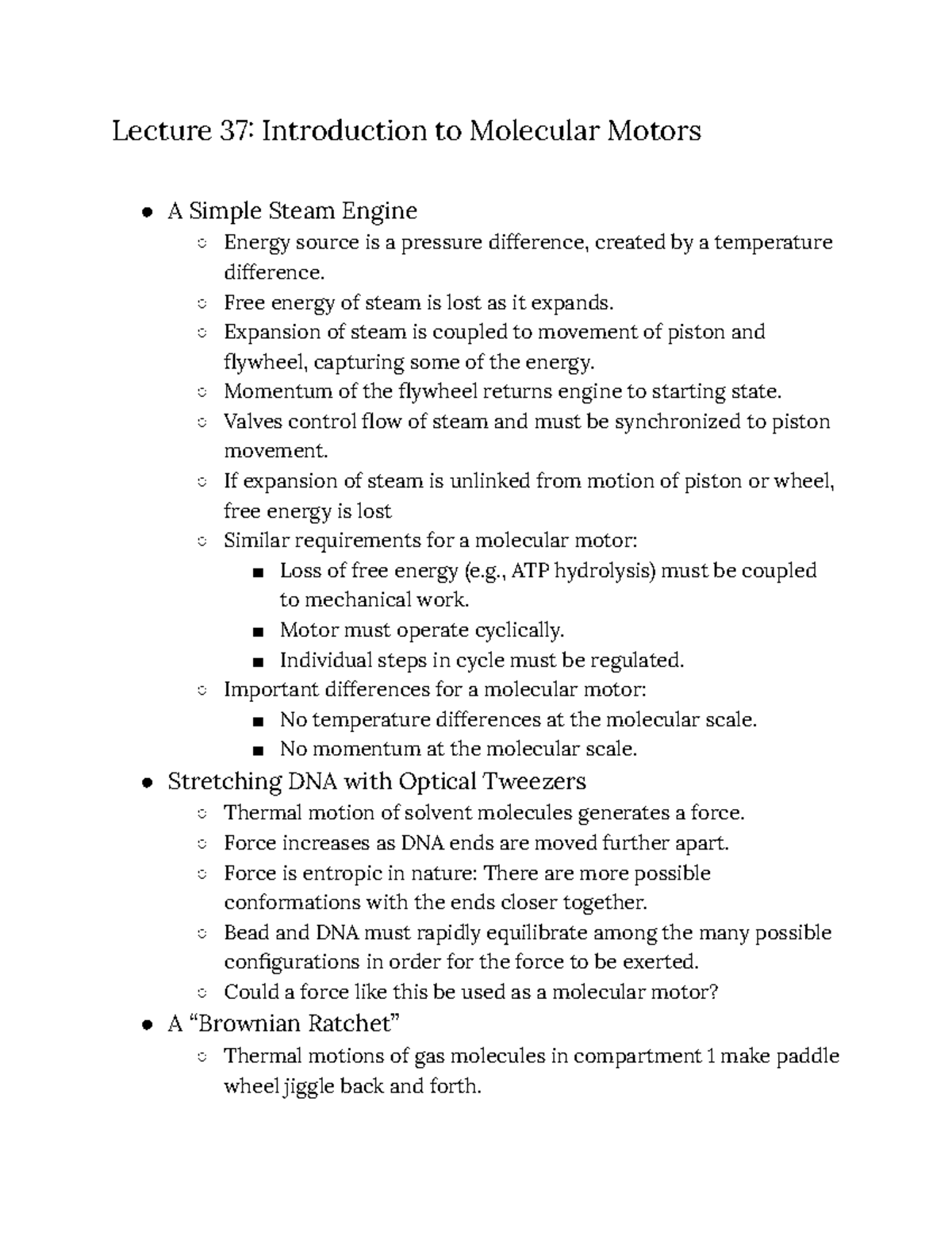 Biology 3550 Notes Lecture 37 12 2 Lecture 37 Introduction to
