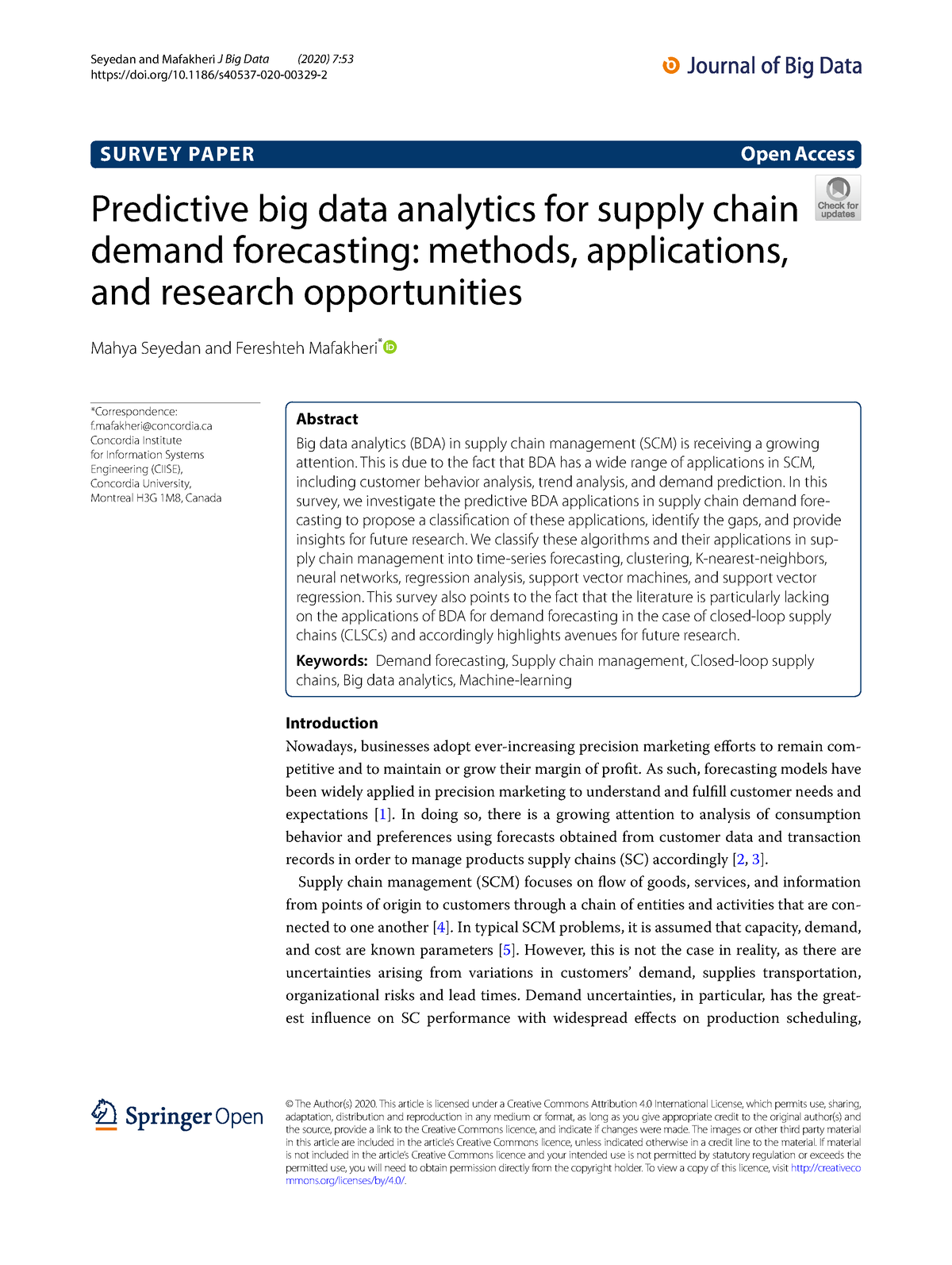 S40537 020 00329 2 - .... - Predictive Big Data Analytics For Supply ...