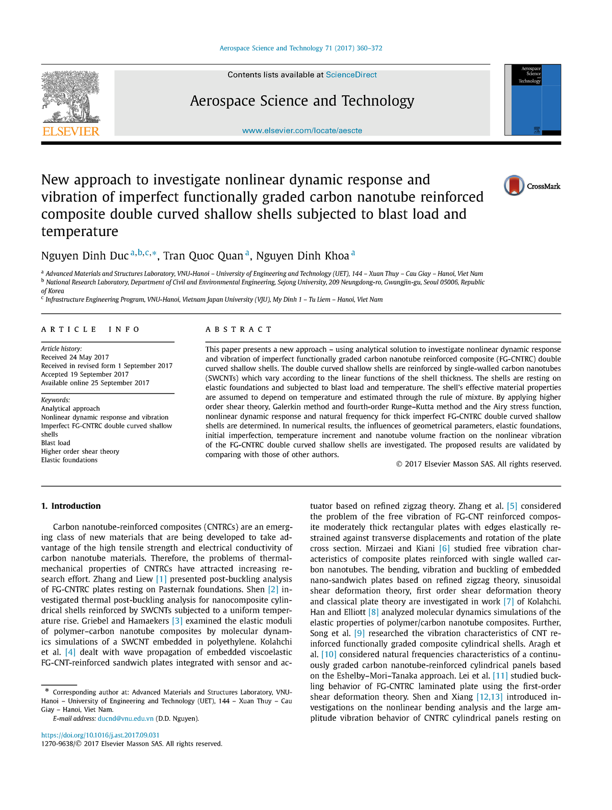 New Approach To Investigate Nonlinear Dynamic Response And Vibration Of ...