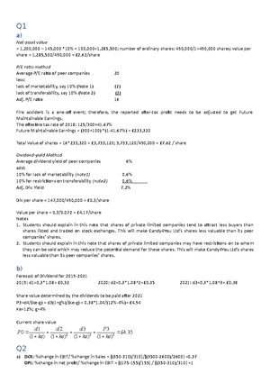 Sample exam paper - HELP SOLVE - FINANCIAL MANAGEMENT – ACC11118 ...