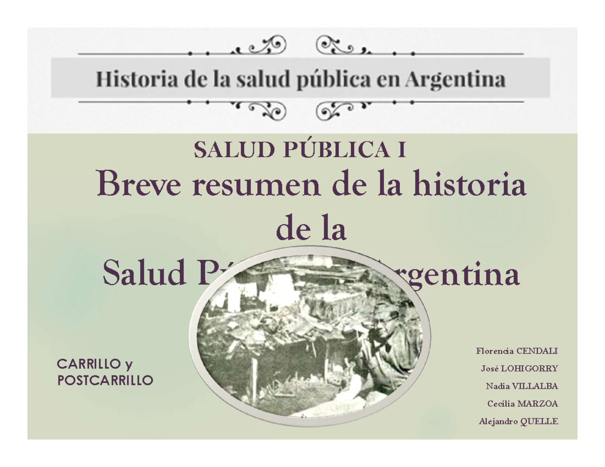 Presentacion Historia Carrillo Completa - Breve resumen de la historia