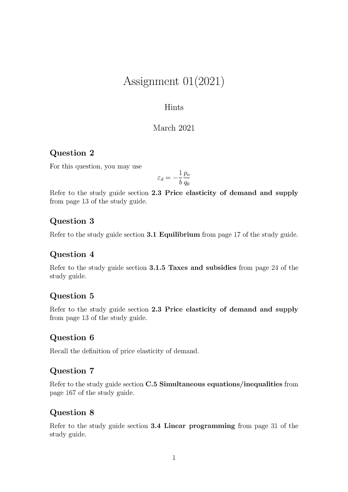 unisa assignments answers 2021