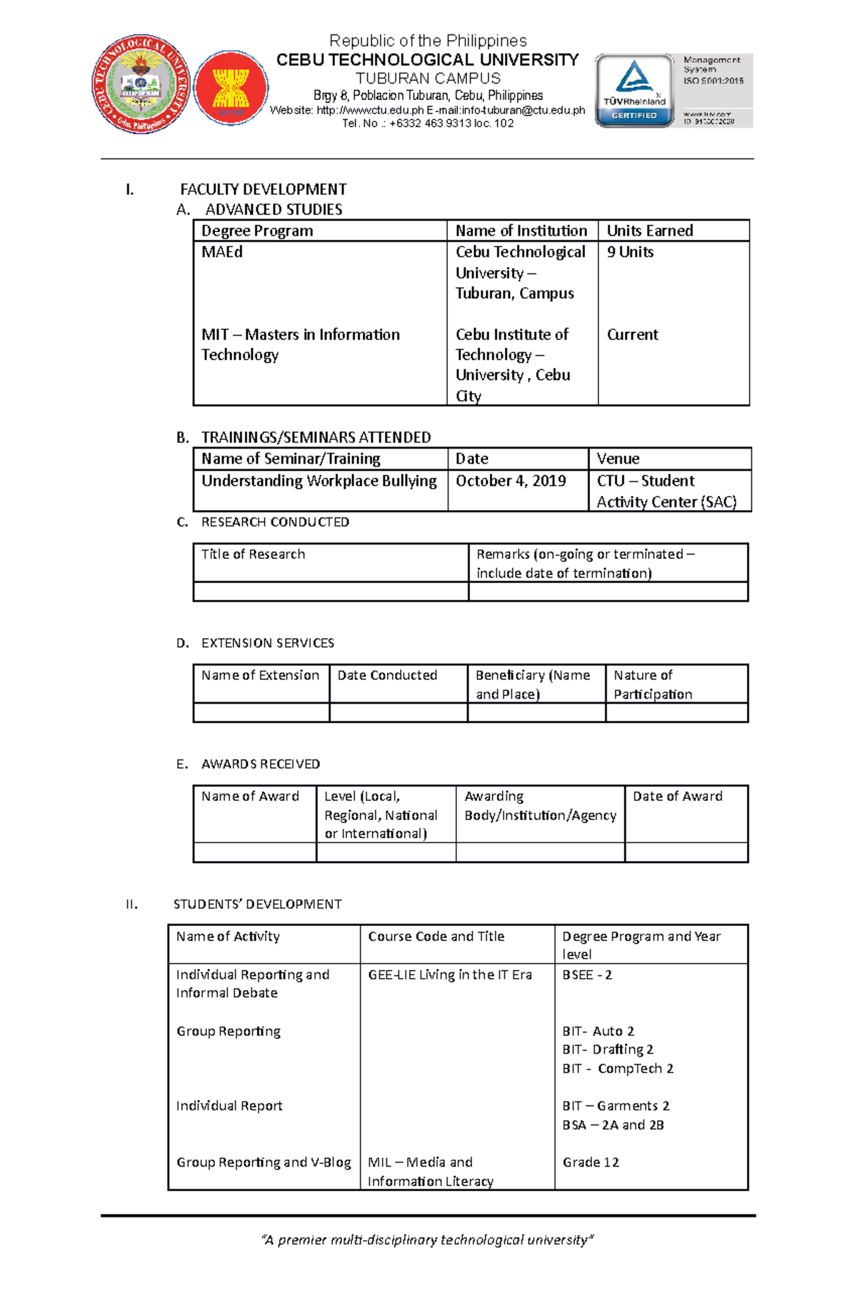 1st-quarter-accomplishment-report-cebu-technological-university