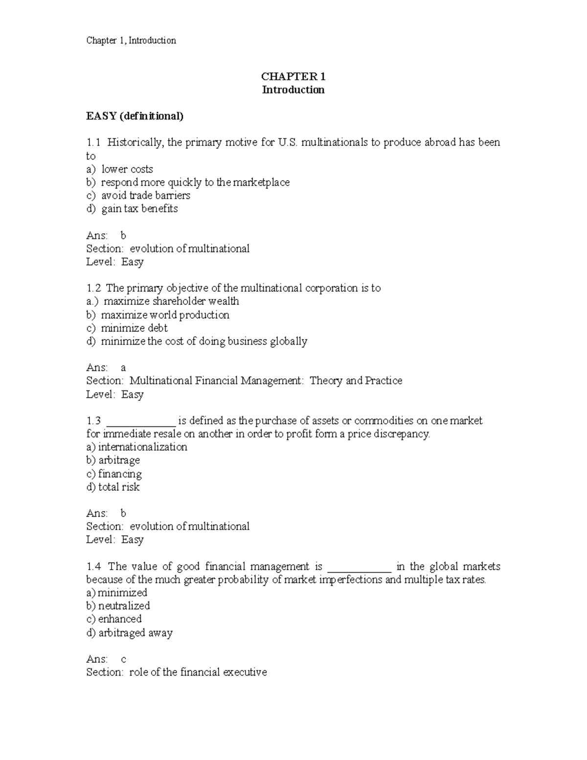 Ch01 - practical questions - CHAPTER 1 Introduction EASY (definitional ...