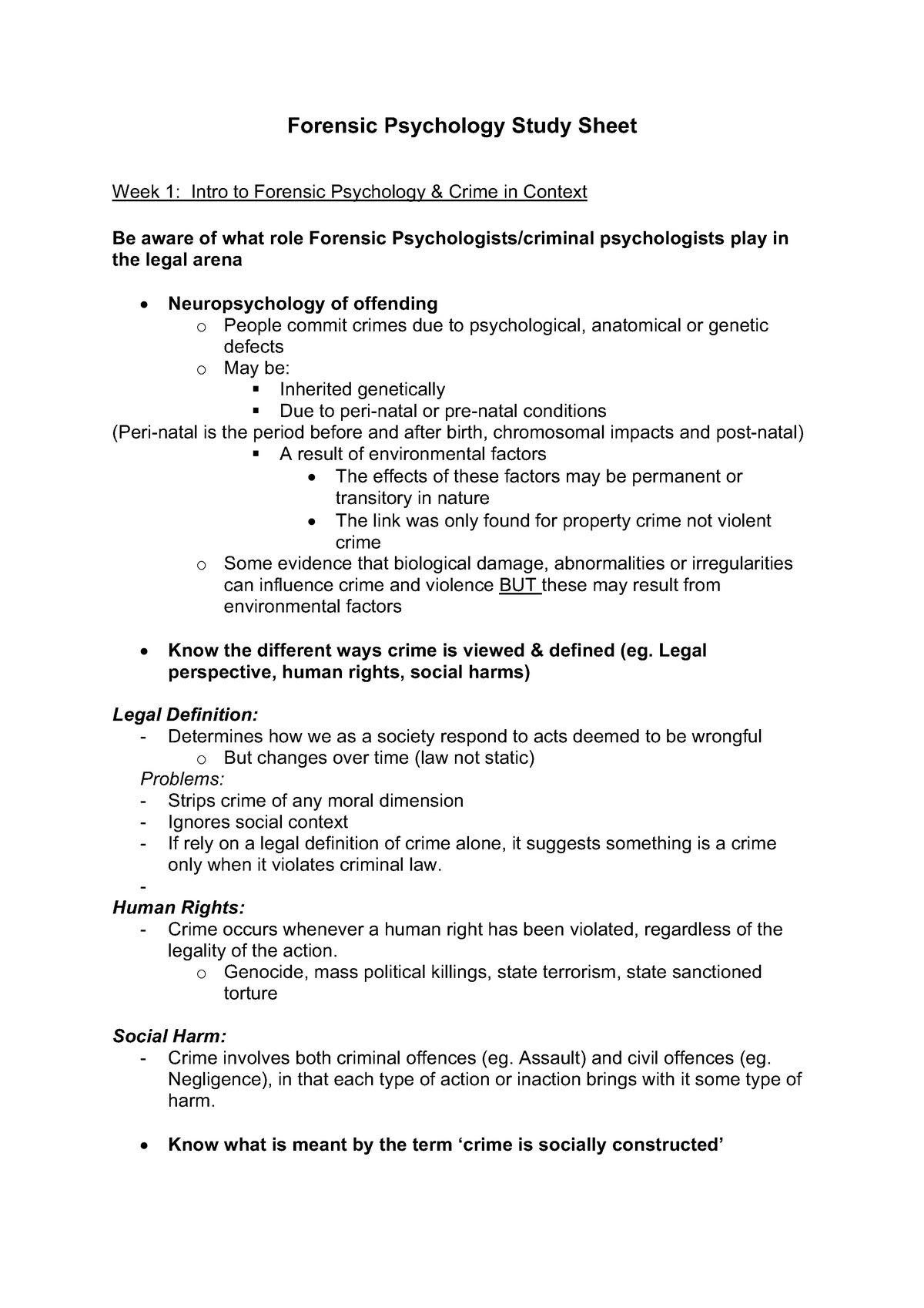 What Are The Roles Of Forensic Psychologists And Psychiatrists In The  Criminal Arena