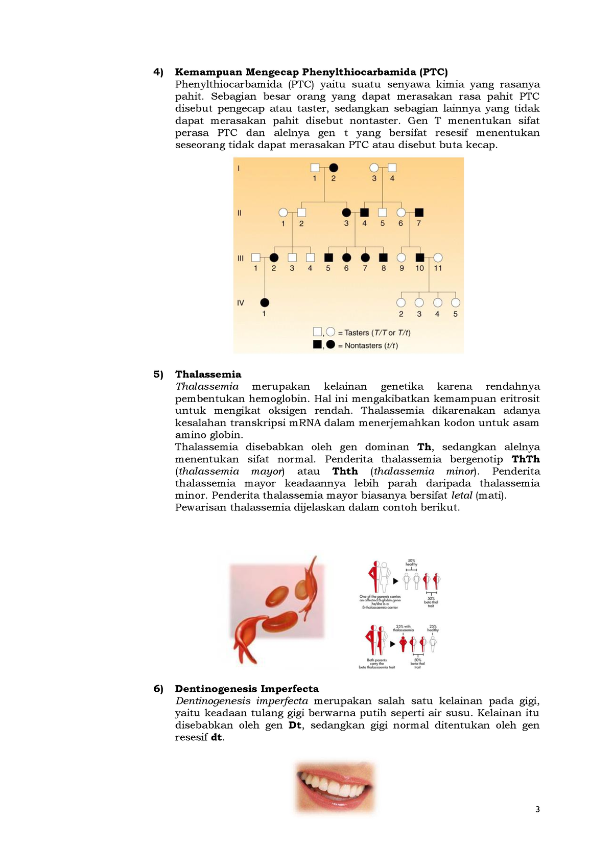 Materi Pembelajaran BAB Hereditas Manusi-3 - 3 Kemampuan Mengecap ...