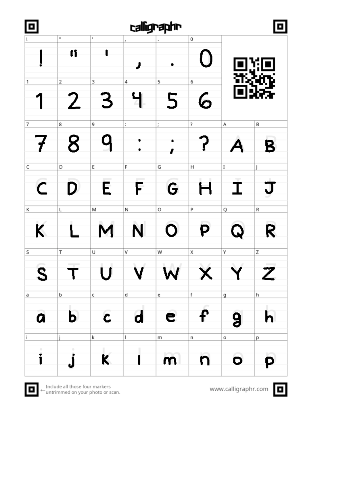 Calligraphr-Template - ENG 2837 - ! 