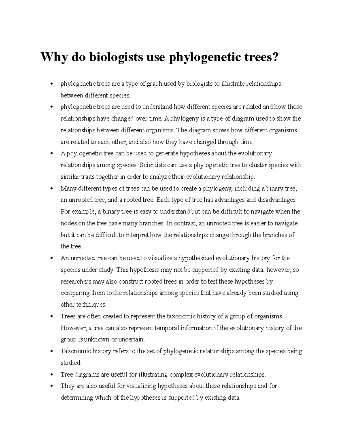 Phylogenetics visual data 2