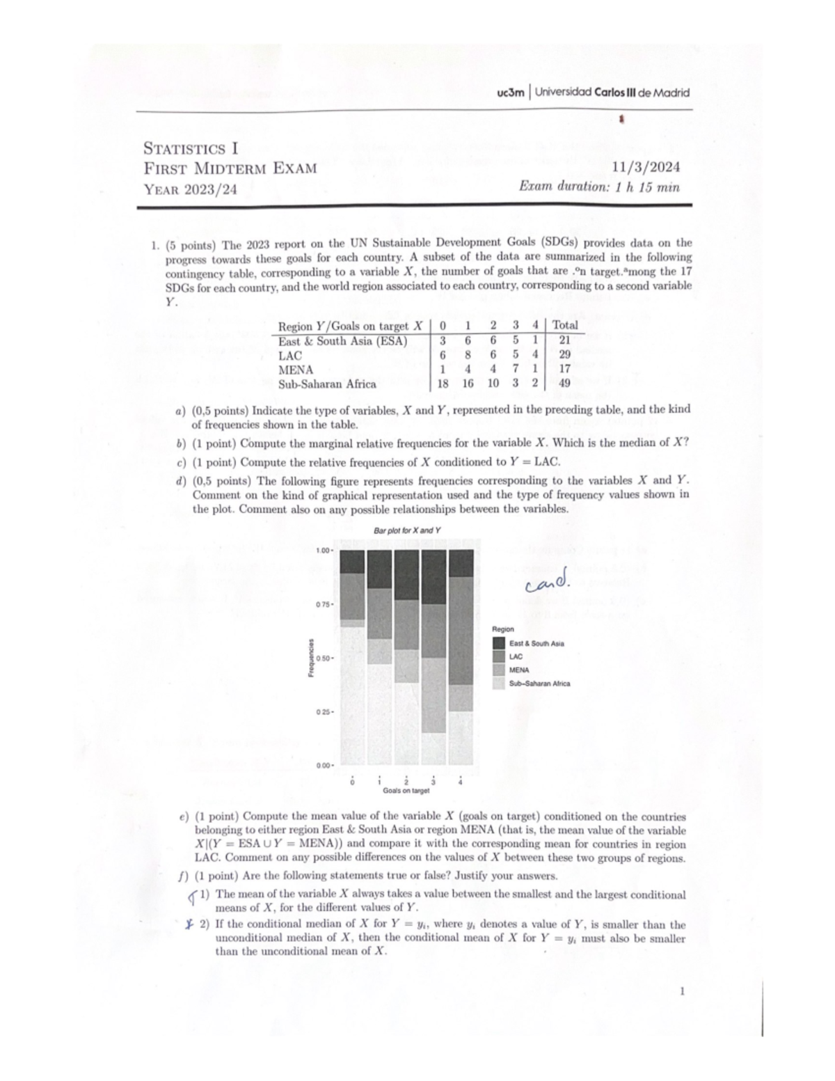 Statistics I Midterm - .... - Studocu