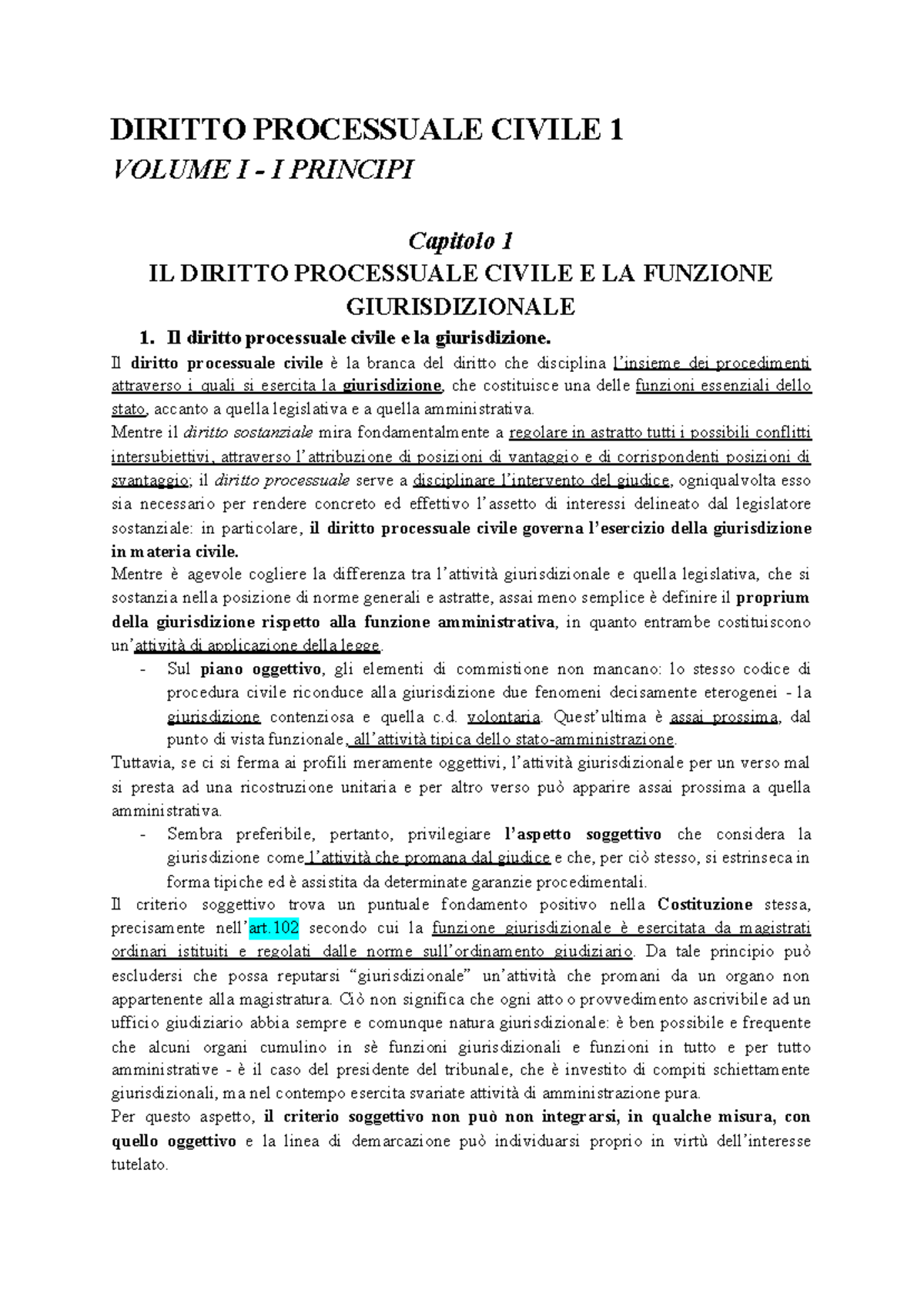 Proc.civile Vol - Volume 1 Del Balena - Diritto Processuale Civile 1 ...