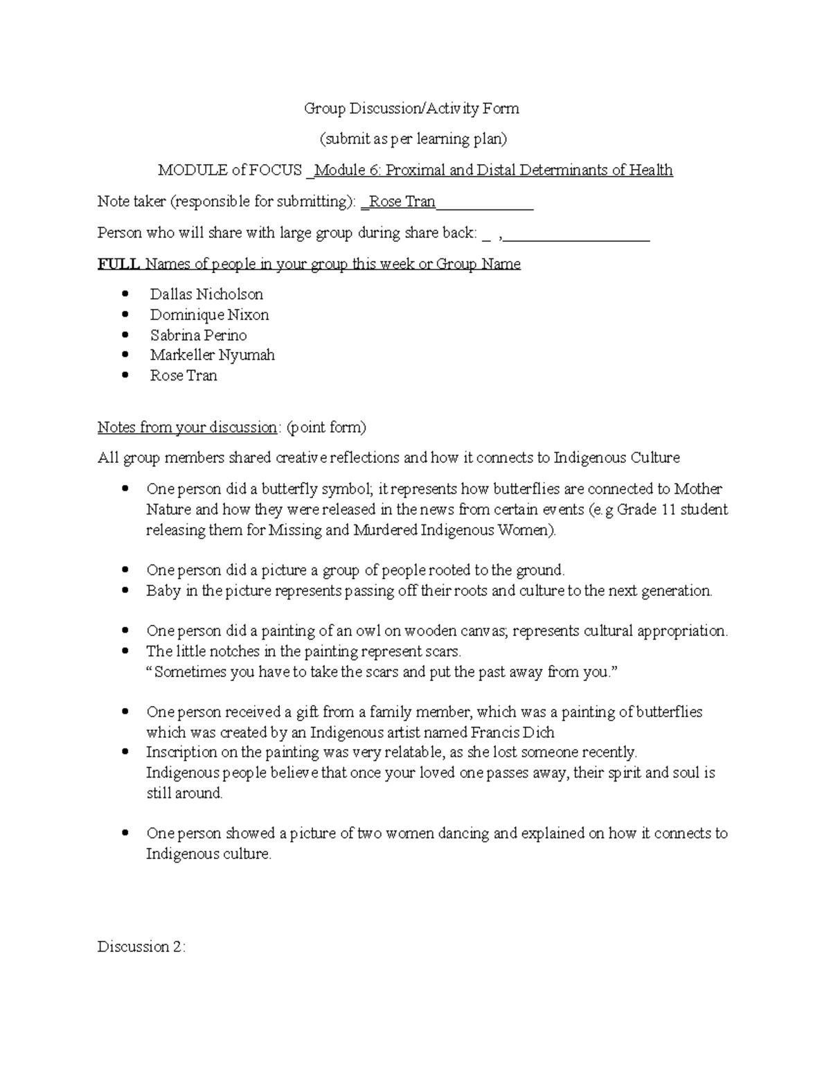 Group 4 Discussion-Activity Form by Rose - Group Discussion/Activity ...