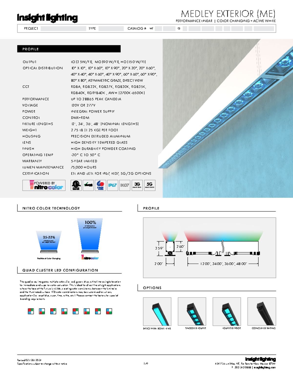 Insight Medley-Exterior CC Specification - Black LinearPROJECT: TYPE ...