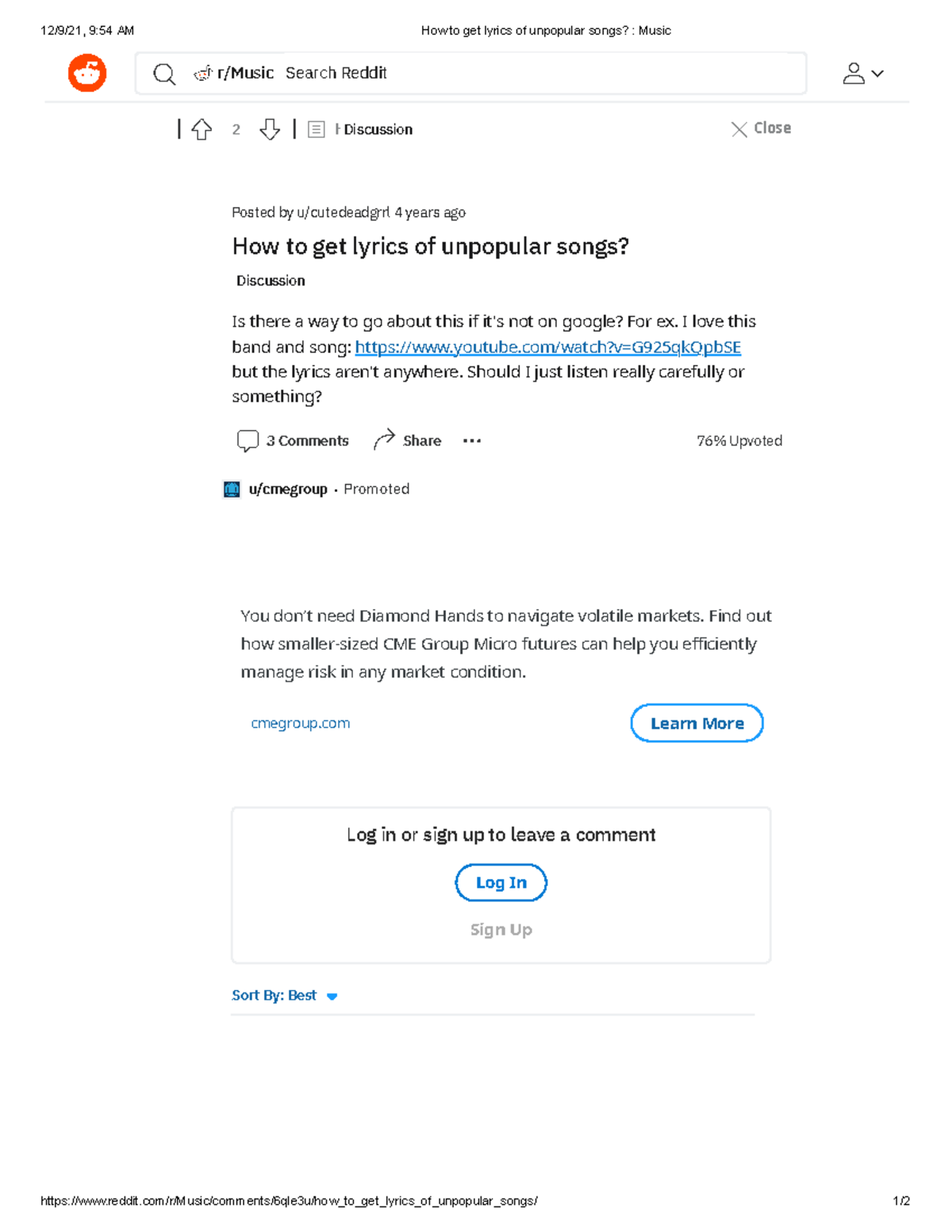 How to get lyrics of unpopular songs Music I love this band and song
