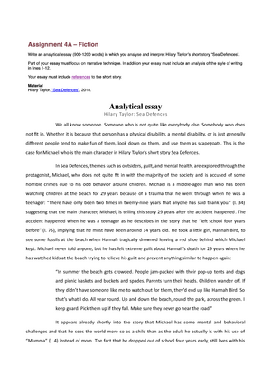 analytical essay engelsk opbygning